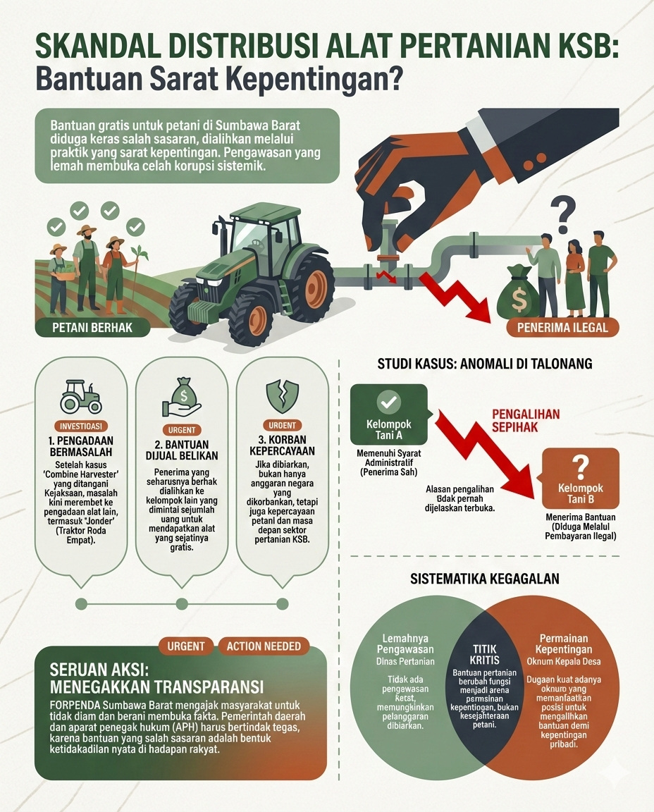 Bantuan Petani Salah Sasaran: Ada Apa dengan Pengadaan di Dinas Pertanian KSB?